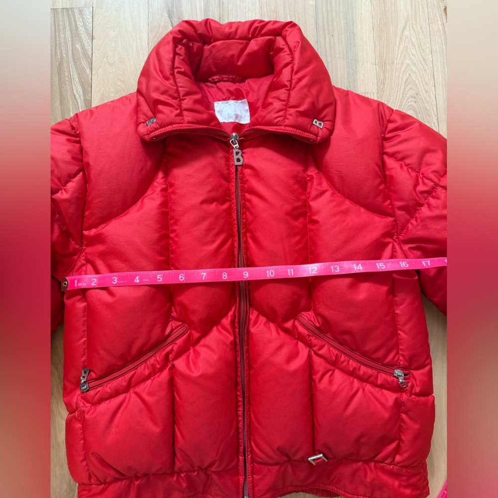 Bogner Vintage 80’s Red Goose Down Puffer Jacket Coat Size 10 - Picture 9 of 16